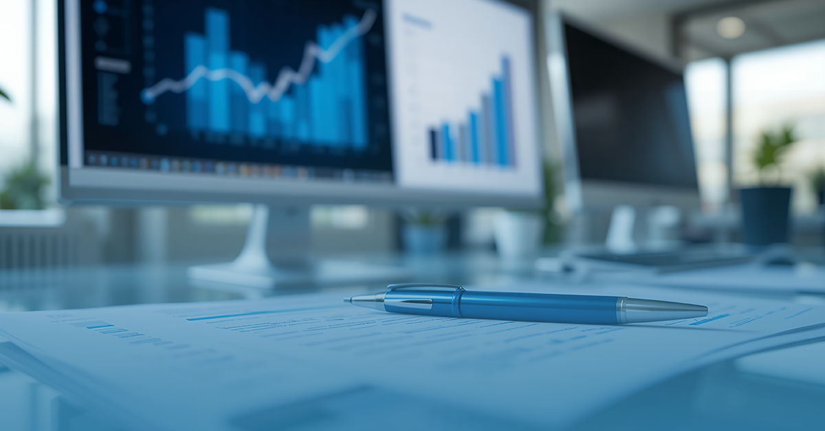 gráfico de acompanhamento dos kpis financeiros