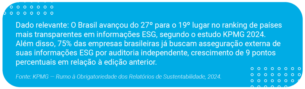 dados de ESG no Brasil